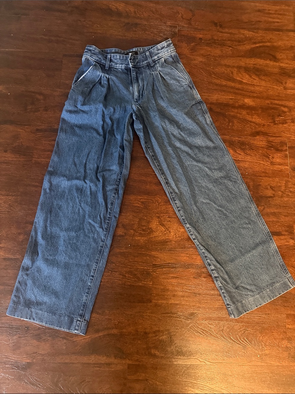 Banana Republic High-Rise Wide-Leg Jeans — Blue Denim